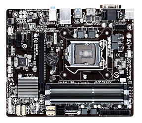 Материнська плата Gigabyte GA-B85M-DS3H-A (s1150, Intel B85, PCI-Ex16)  Гарантия 3 мес.