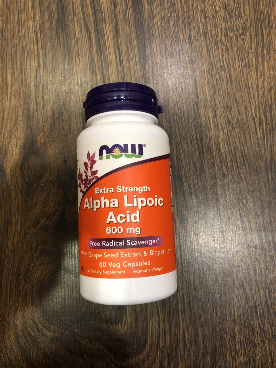 Альфа ліпоєва кислота Now Foods Alpha Lipoic Acid 600 mg Caps 60, фото 1