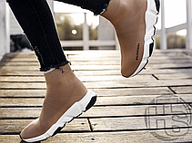 Жіночі кросівки Balenciaga Speed Trainer Beige 525712W05G09710, фото 5