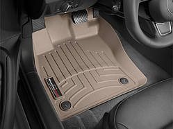 Килими гумові WeatherTech Skoda Superb 2015-2020 передні бежеві