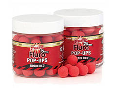 Плаваючі бойли DYNAMITE BAITS Robin Red Fluro Pop-Ups 20mm + бустер