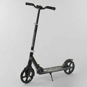 ✅Самокат 54200 Best Scooter SHARK, міський самокат із великими колесами, чорний