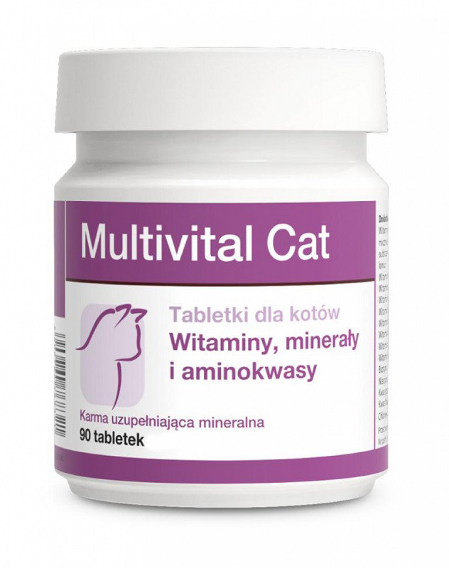 Мультивитал Кет DOLFOS MULTIVITAL CAT вітамінно-мінеральний комплекс для кішок, 90 табл