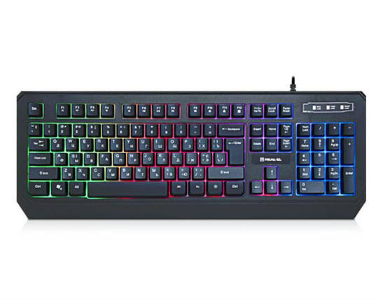 Клавіатура REAL-EL Comfort 7001 Black USB, фото 1