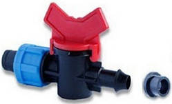 Кран стартовий для пластикової труби з ущ.резинкою Dn17*8 /КС17х8К/ SL 003