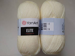 Пряжа Еліт (Elite) Yarn Art, колір молочный 851, 1 моток 100г