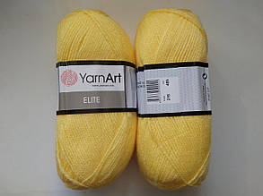 Пряжа Еліт (Elite) Yarn Art, колір жовтий 216