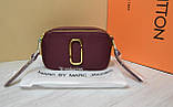 Жіноча сумка Marc Jacobs клатч крос боді Марк Джейкобс марсал, брендові жіночі сумки, фото 4