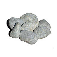 Камни для бани порфирит мелкий в мешке 20 кг Хакасия (шлифованный) для электрокаменок 8-15 см