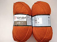 Пряжа Элит (Elite) Yarn Art, цвет оранжевый 847, 1 моток 100г