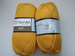 Пряжа Еліт (Elite) Yarn Art, колір жовтий 845, 1 моток 100г