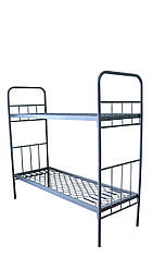 Металеве ліжко двоярусне армійське "ГОСТ тип Б" 1900Х700 мм. Основа, каркас двоповерхового ліжка з сіткою