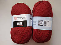 Пряжа Элит (Elite) Yarn Art, цвет бордовый 43, 1 моток 100г