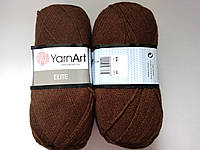 Пряжа Элит (Elite) Yarn Art, цвет коричневый 05, 1 моток 100г