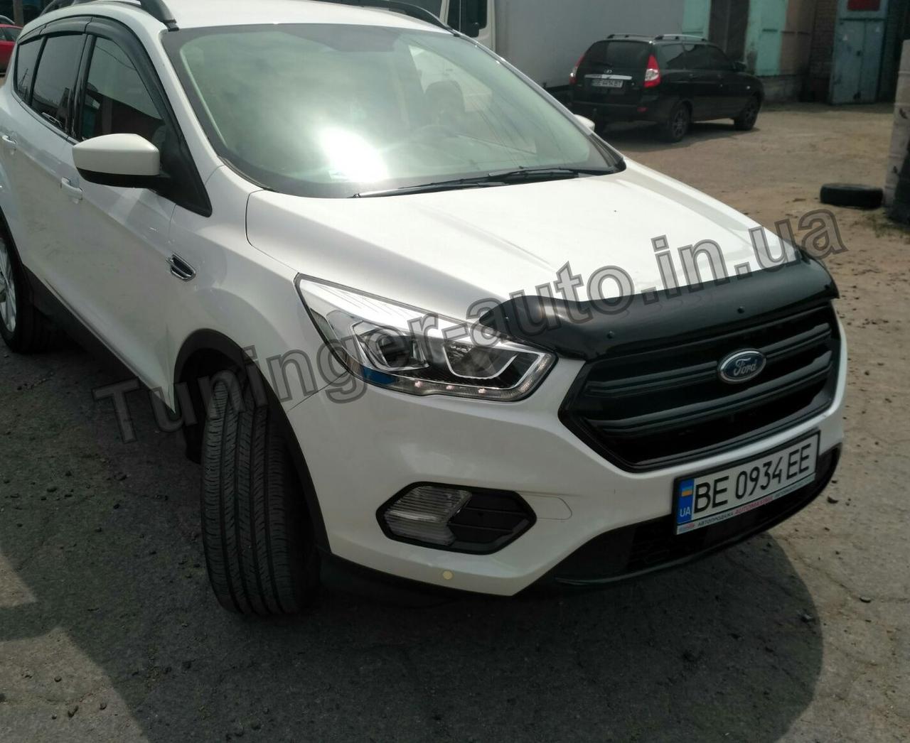 Дефлектор капоту (Мухобійка) Ford Kuga 2016- (Hic)