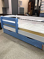 Кровать подростковая "Мила" цвет: белый+синий