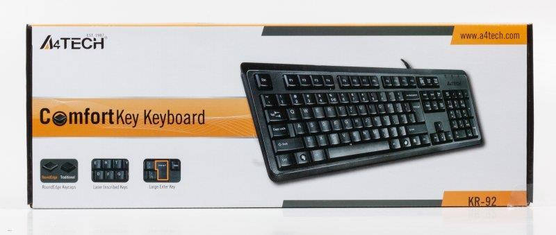 Клавіатура A4Tech KR-92 Black USB, фото 4
