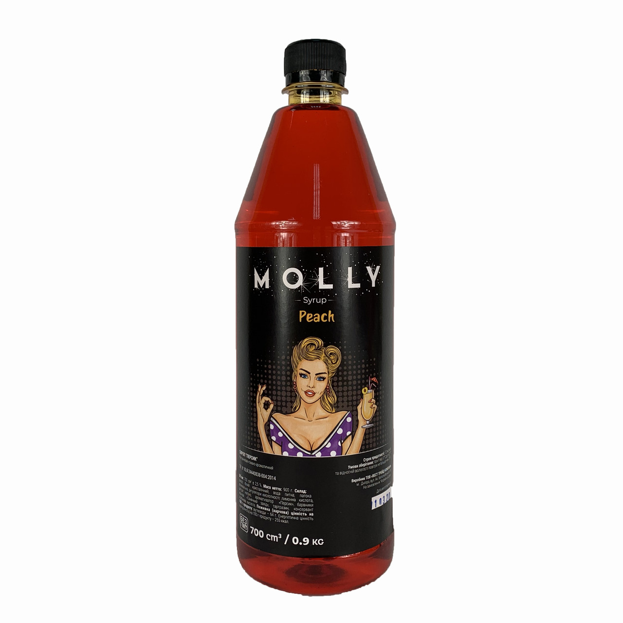 Сироп MOLLY Персик 1л