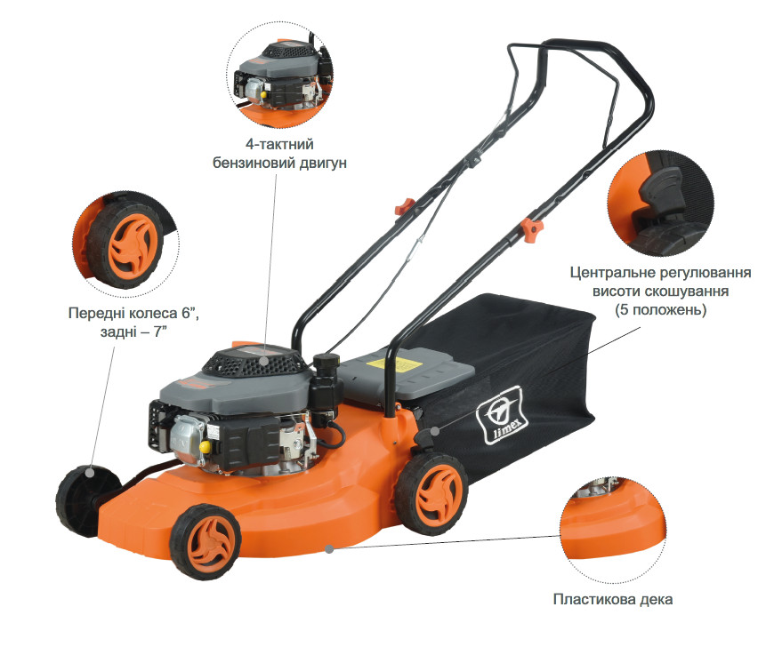 Газонокосарка бензинова Limex Kb 4099s, фото 1
