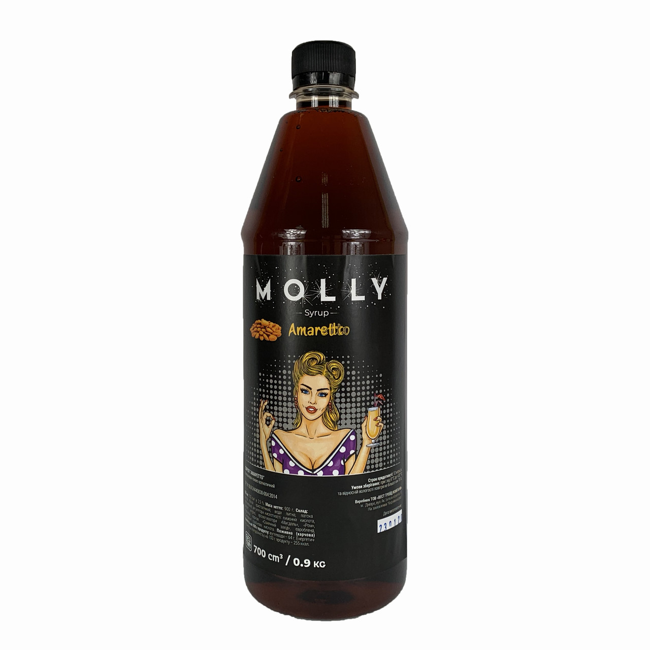 Сироп MOLLY Амарето 1л