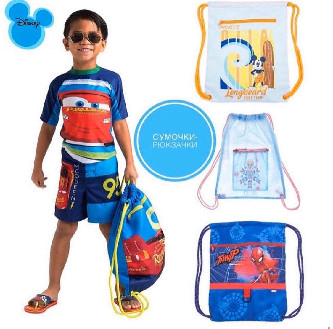 Сумочка-рюкзак для дітей від Disney з мультгероями, сумка для взуття та речей рюкзак дитячий