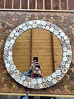 Зеркало настенное большое деревянная яни 54см диаметр ВЫГОТОВЛЯЕМ ЛЮБОЙ-ЯКЫЕ РАЗМЕРЫ ПОД ЗАМЛЕНИЯ