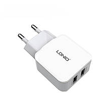 СЗУ 2USB LDNIO (2.4 A) White (DL-A2202)