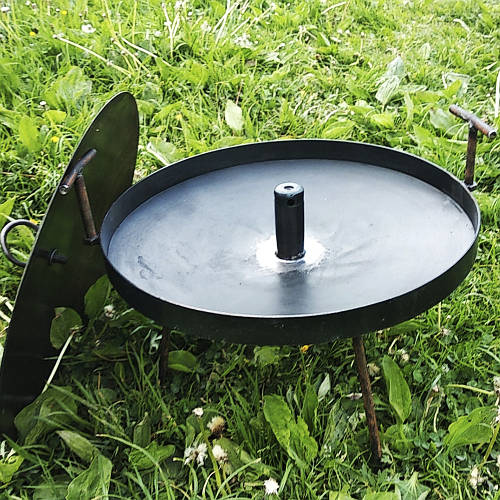 Сковорода из диска бороны 40см с отверстием посередине с ножками для ...