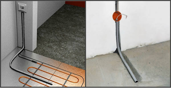 Гофрированная трубка для монтажа датчика температуры теплого пола (9/12 ...