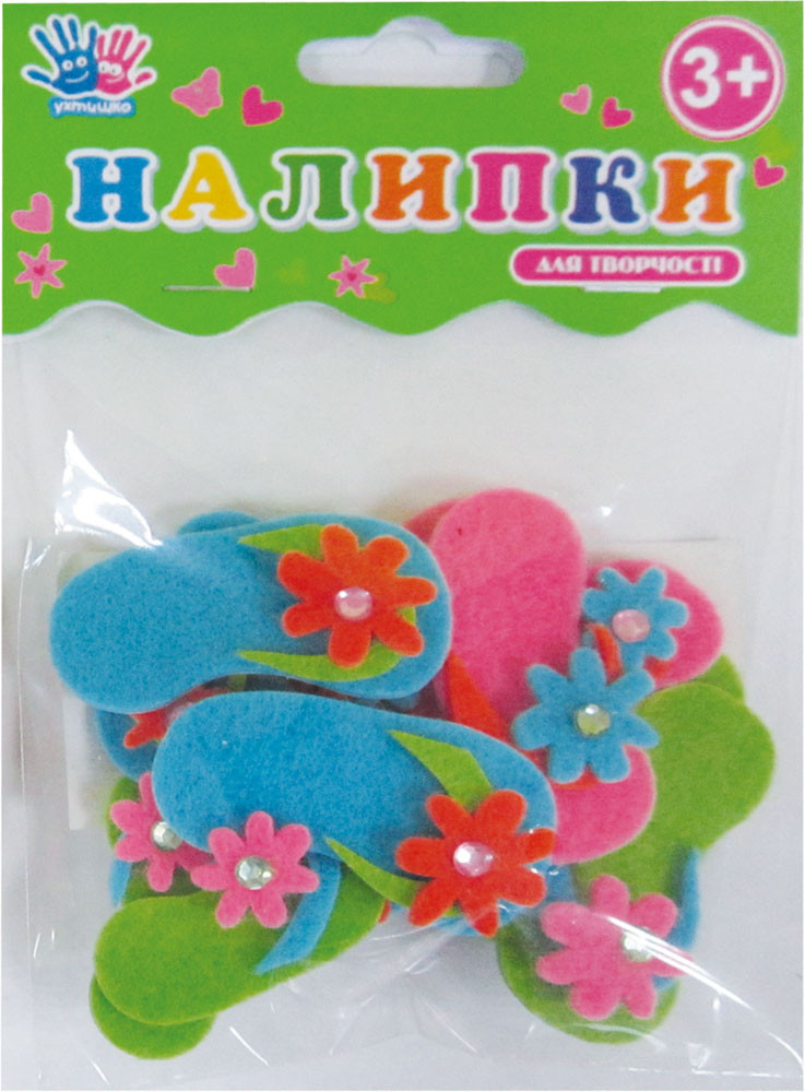 Наклейки для творчості "В'єтнамки" повсть 12шт/уп код: 951611, фото 1