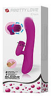 Вибратор перезаряжаемый со стимуляцией клитора Pretty Love "Elton"