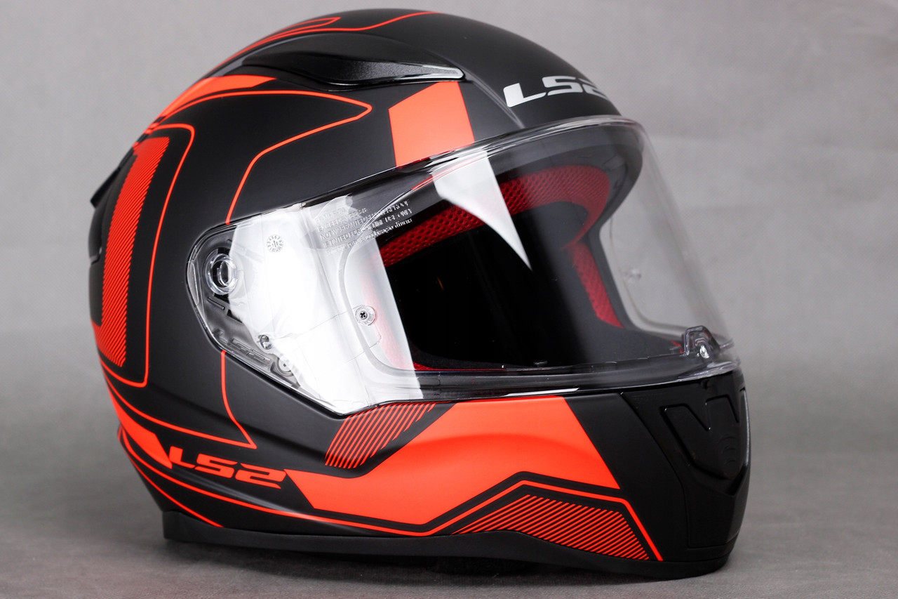 Мотошолом LS2 FF353 Rapid Carrera Black/Orange