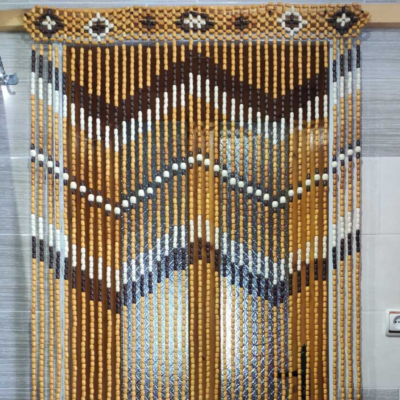 Штори з дерева "Буси" світлі, фото 1