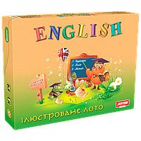 Обучающая настольная игра Лото "ENGLISH" 0796 иллюстрированная