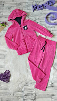 Спортивний костюм Lupilu на дівчинку велюр рожевий на зріст 98-104 см