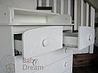 Пеленальний комод Kids Elegance Baby Dream ваніль, фото 5