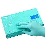 Рукавички нітрилові неопудрені Mercator Medical NITRYLEX GREEN (зелені), фото 5