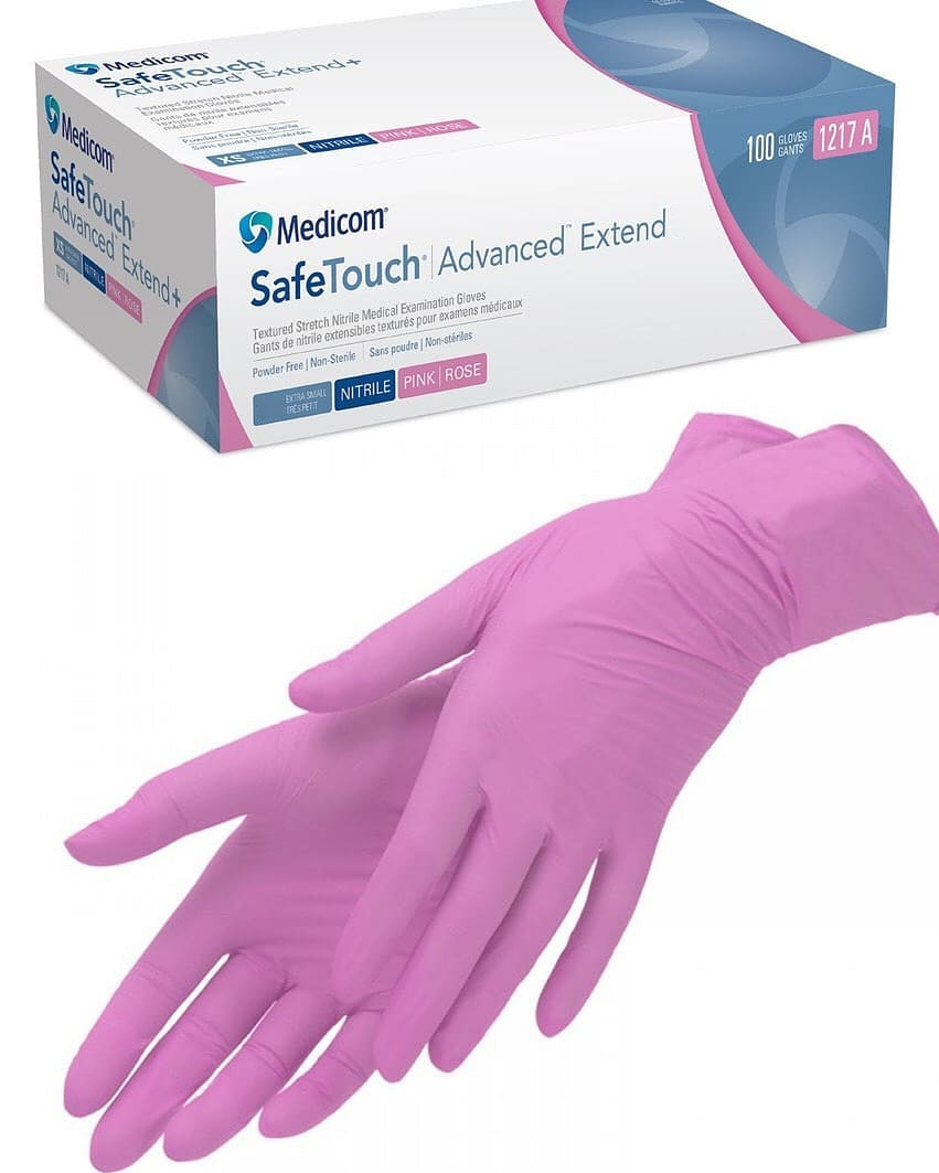 Перчатки нитриловые SAFETOUCH EXTEND PINK MEDICOM (РОЗОВЫЕ) - фото 1 - id-p928575939