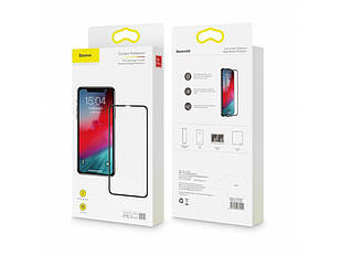 Захисне скло Baseus All-Screen Tempered Glass Film для iPhone XR (SGAPIPH61-KC01) Black (0.3 mm)