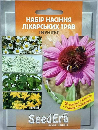 Набір насіння, Лікарські трави "імунітет" 1,5 г, Seedera, фото 2
