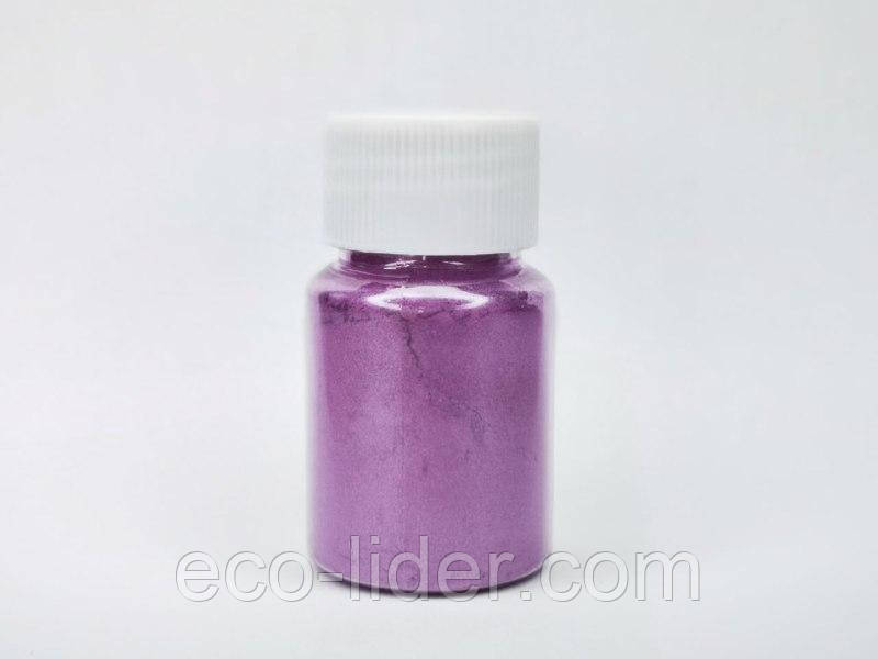 Сухий барвник для манікюру і слаймов в баночці, бузковий, фото 1