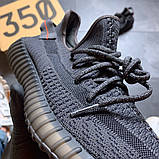 Кросівки Adidas Yeezy Boost 350 V2 Triple Black, кросівки адідас ізі буст 350 в2, кросівки Adidas Yeezy 350, фото 6