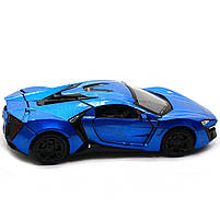 Машинка іграшкова Автопром «Lykan Hypersport» Синя 14 см (32013), фото 3