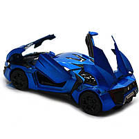 Машинка іграшкова Автопром «Lykan Hypersport» Синя 14 см (32013), фото 5