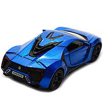 Машинка іграшкова Автопром «Lykan Hypersport» Синя 14 см (32013), фото 4