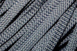 Шнур плоский чехол 8мм світло-сірий моток 100м