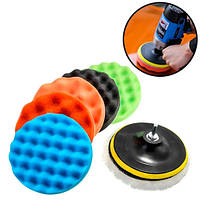 Круг полірувальний d=18 см на КШМ дриль шурупокрут 6 шт (001415)