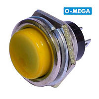 Кнопка DS-212 без фиксации OFF-(ON), желтая