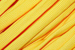 Шнур плоский чехол поліестер 20мм жовтий моток 100м