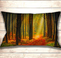 Подушка-картина с принтом на тему Осень Autumn Forest 50х70см